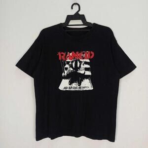 Rancid And Get Some The Wrong Side Of History Black Cotton Streetwear Tee